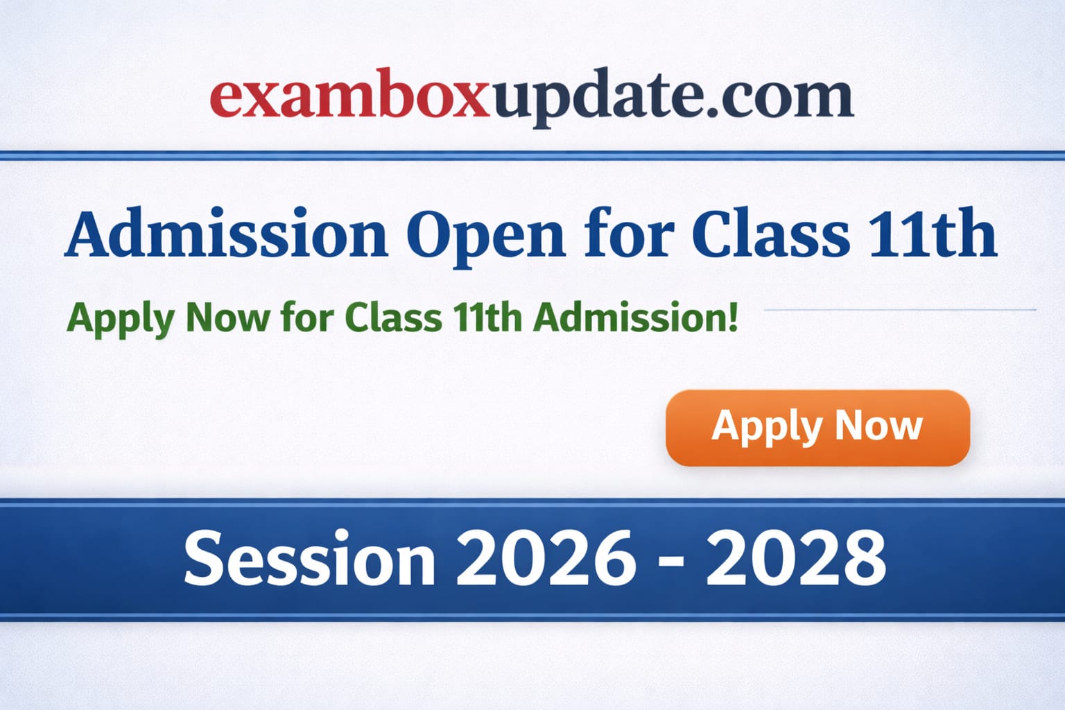 Class 11th Admission Online Form (OFSS Bihar)- Start